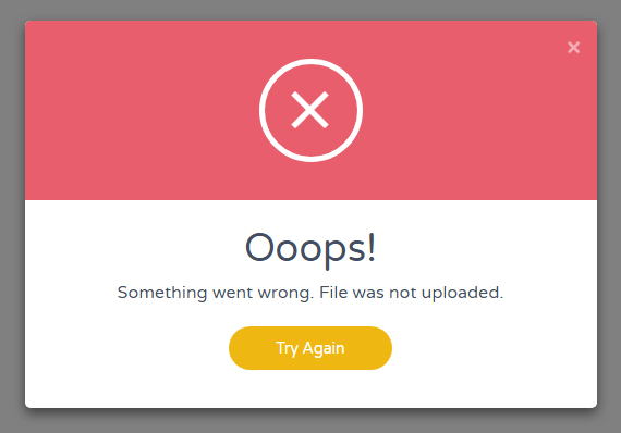 Bootstrap Elegant Error Modal