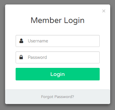 Bootstrap Cool Modal Login Form with Icons