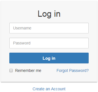 Bootstrap Simple Login Form