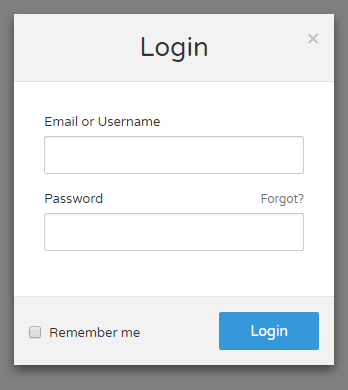 Bootstrap Simple Modal Login Form