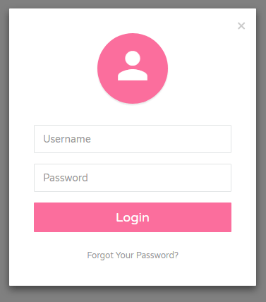 Bootstrap Classic Modal Login Form with Avatar Icon